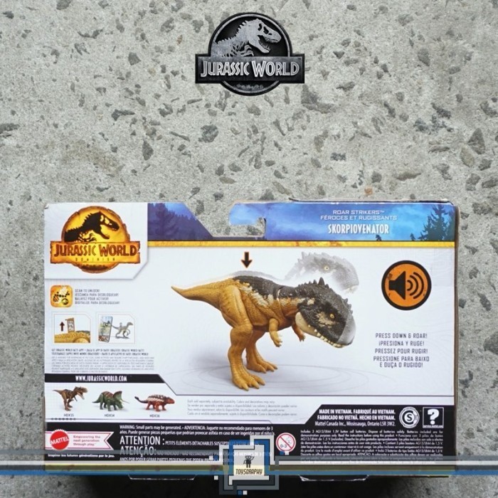 Jurassic World Dominion Roar Strikers Skorpiovenator Dinosaur Figure