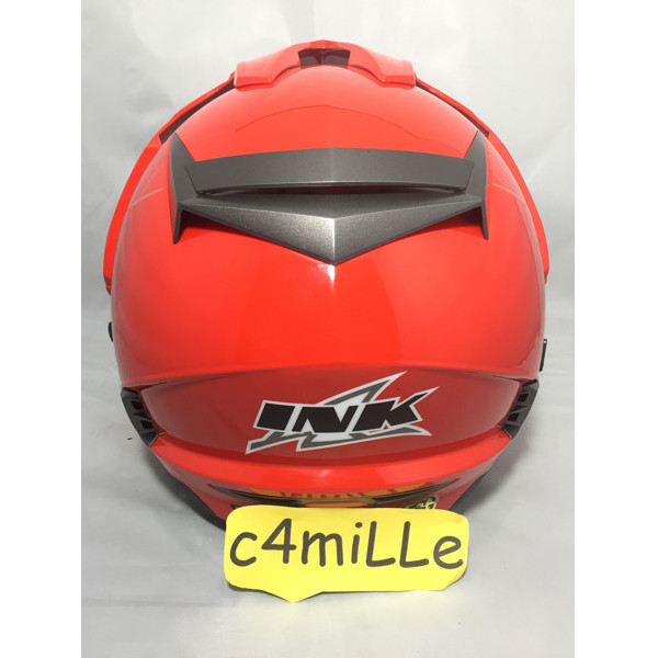 Helm Ink T Max / Tmax Double Visor Fire Red