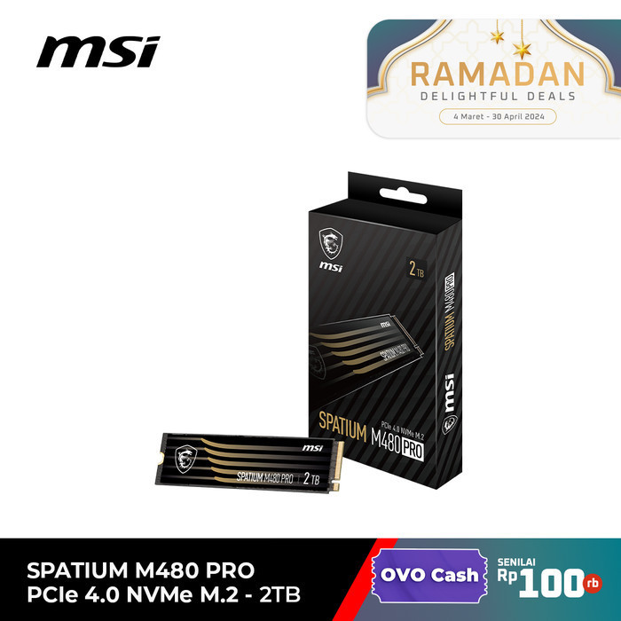 Msi Spatium M480 Pro Pcie 4.0 Nvme M.2 Ssd M.2 Nvme Gen 4 X4
