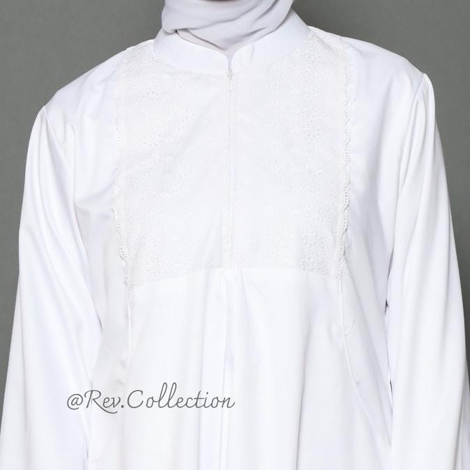 Ptr Busana Muslim Wanita Gamis Putih Dan Hitam Polos / Gamis Toyobo Fourstore22