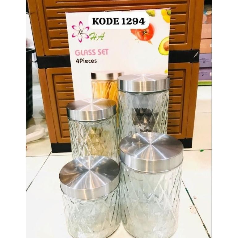 SEDANG PROMO TOPLES HA KACA SET 4 PCS TOPLES KUE KACA LEBARAN TOPLES KACA SET ISI  4 PCSTOPLES  KACA