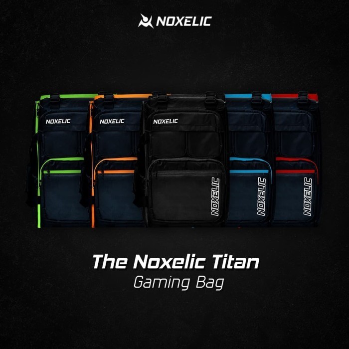 Noxelic Titan - Pro Gaming Bag Blue Tas Ransel Gaming