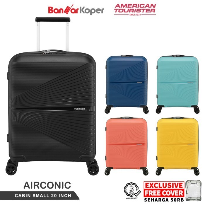 TAS KOPER AMERICAN TOURISTER AIRCONIC KOPER KABIN SMALL 20 INCH RINGAN