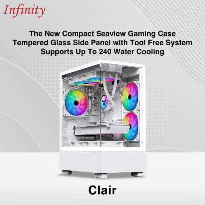 CASING INFINITY CLAIR - MICROATX GAMING CASE INFINITY CLAIR