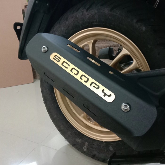 scoopy 2021 muffler cover - cover tutup knalpot