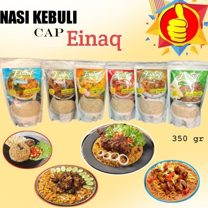 

Bumbu Nasi Kebuli Arabian Instan Cap Einaq 350gr| Beras Putih