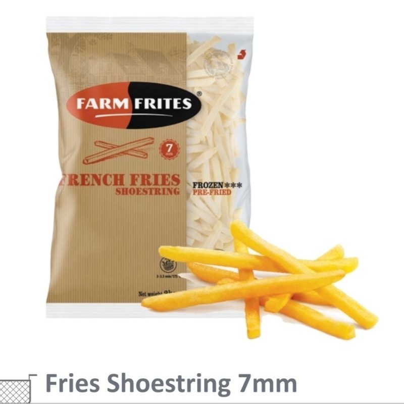 

Farm Frites French Fries Shoestring Kentang Goreng Premium Belgia 7Mm 2 Kg -Gratisongkir