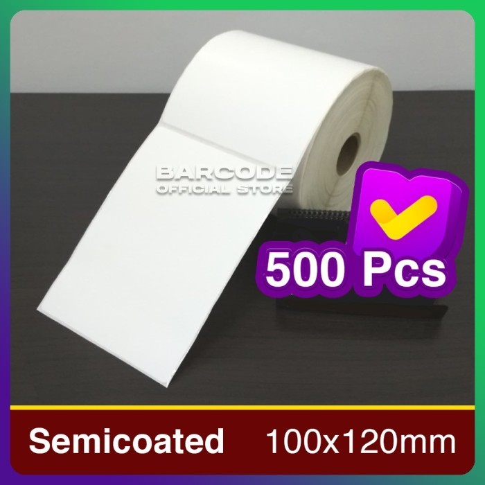 

Label Barcode 100 X 120 Kertas Sticker Semicoated 100X120 Mm (500Pcs)