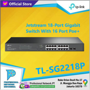 Tp-Link Tl-Sg2218P Jetstram 18-Port Gigabit Switch With 16-Poe+