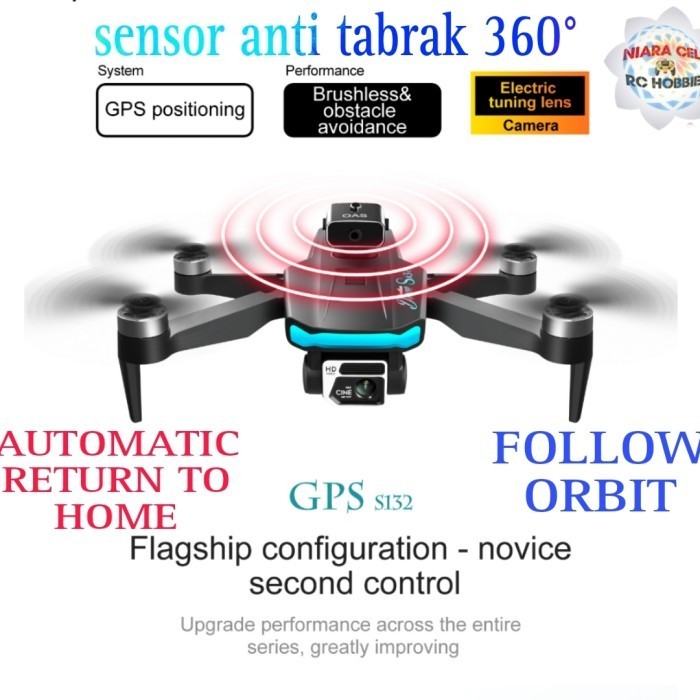 DRONE GPS JG99 KAMERA FULLHD OPTICAL FLOW BRUSHLESS STABIL BISA RTH