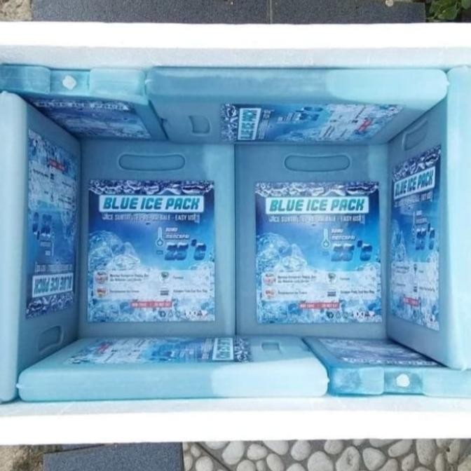 Paket Box Styrofoam Gg Box Ice Cream 8 Liter + Ice Pack