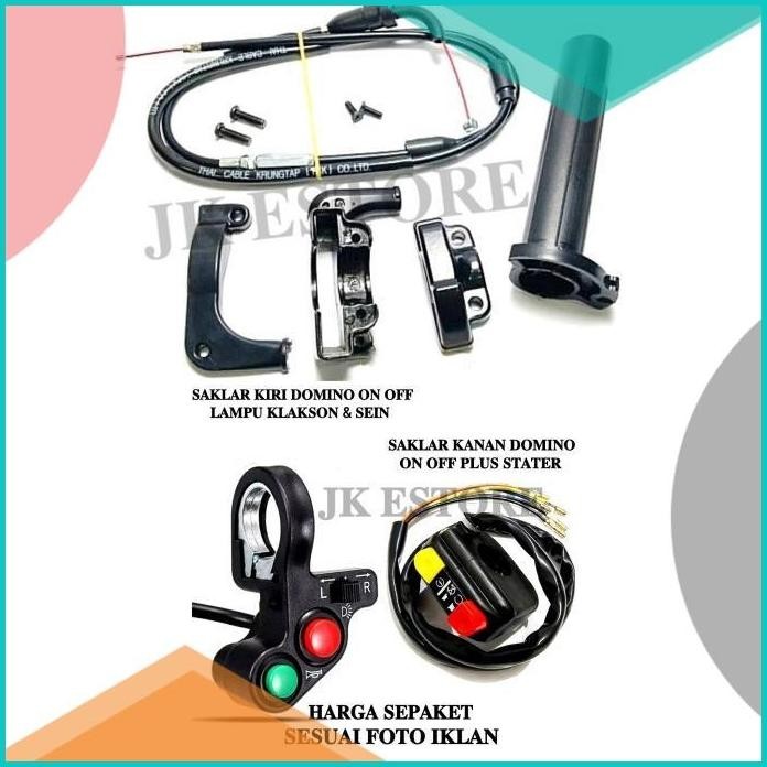 Paket Gas Spontan YZ Thailand + Saklar Kiri Domino & Kanan Domino 19F3