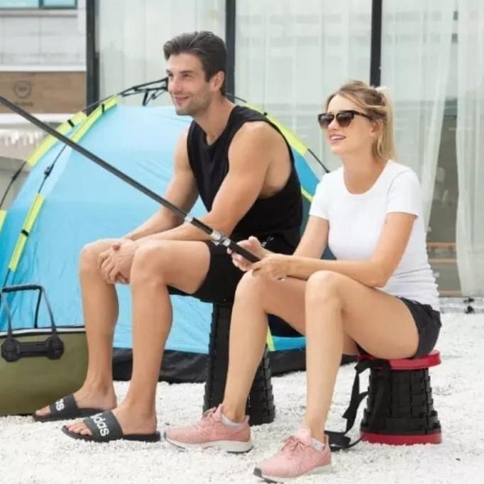 kursi Bangku Portable Tas lipat Telescopic CC