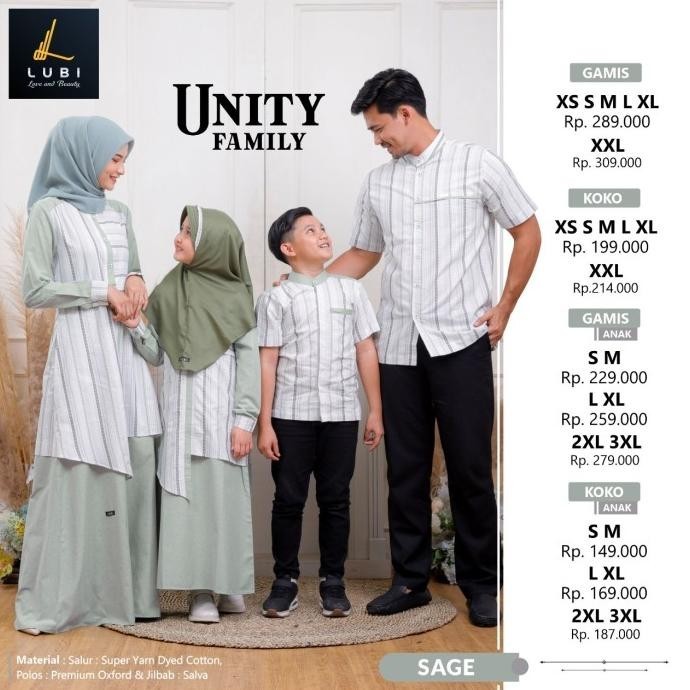 Sarimbit Lubi Unity Family Sage Berkualitas