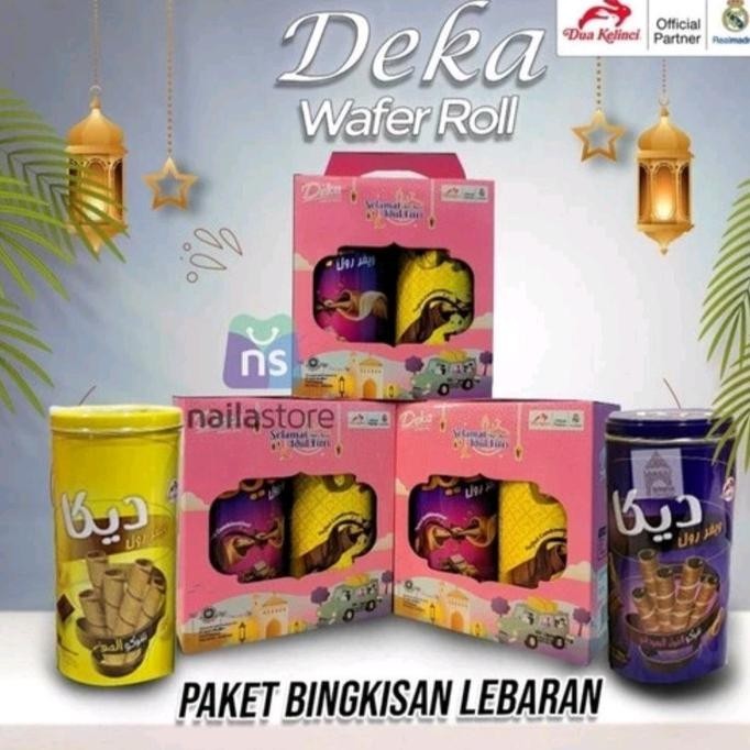 

Best Sales Deka Wafer Roll Gift Box Lebaran || Deka Wafer Roll || Hampers Lebaran Terbaik