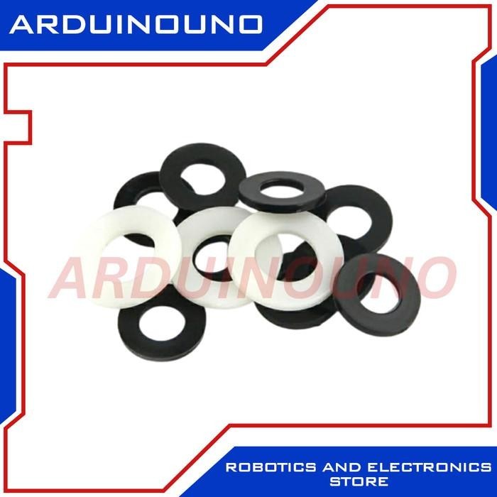 M12 Ring Nylon m12x20x1 mm for spacer screw nut mur baut 12mm plastik