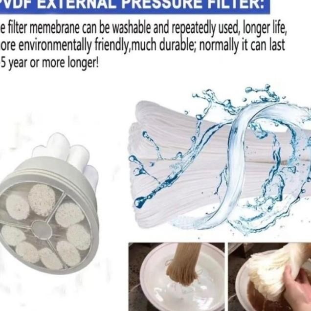 Berkualitas| Ultrafiltrasi PVDF Water Pre Filter 1000 LPH UF PVDF 1000 Lph PVDF