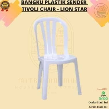 Bangku Kursi Plastik Sandar Putih Tivoli Lion Star Taman Pesta Acara