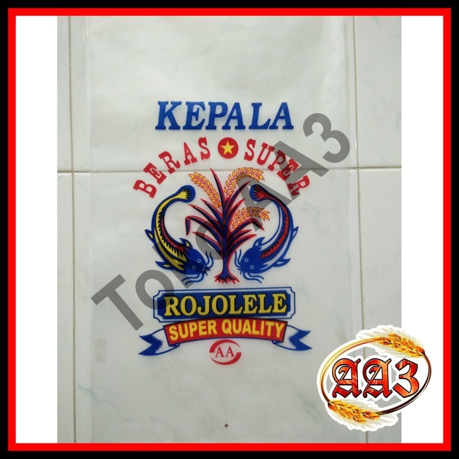 tokokarungaa3 Karung beras plastik merek Rojolele Super Quality 5kg