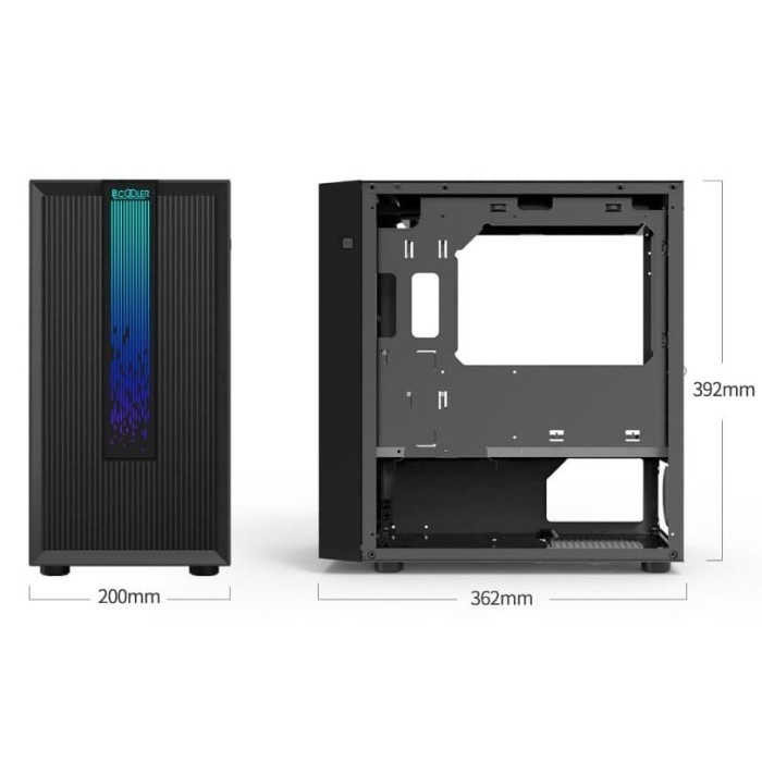 Pccooler Platinum Lm200 Mesh Rgb Gaming Case Pc Cooler