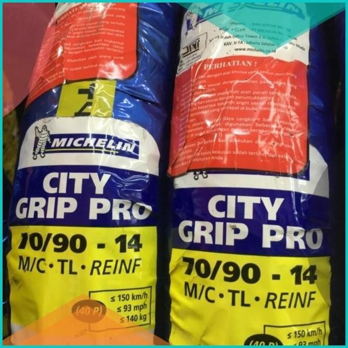BAN LUAR MICHELIN CITY GRIP PRO UKURAN 70 /90-14 19F3B2024 tools