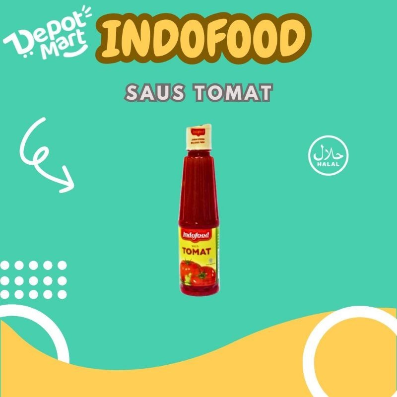 

2 Pcs Saus Tomat Indofood 140GR Botol Depot Mart