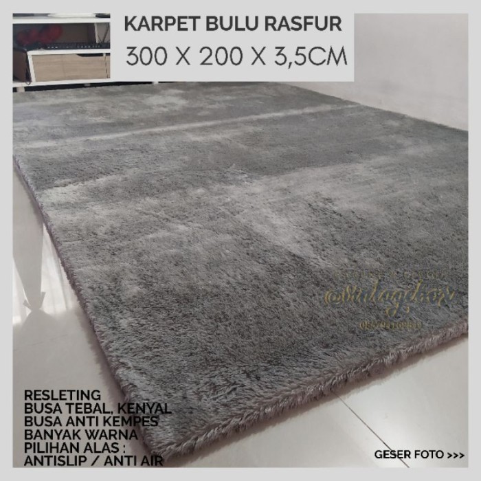 KARPET BULU JUMBO 300 X 200 TEBAL 3,5CM