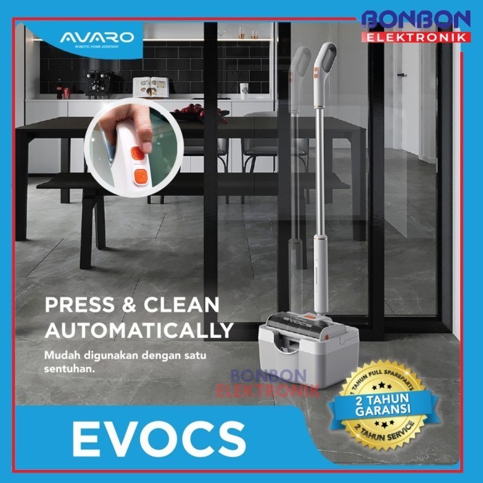 Avaro Evocs Vacuum Cleaner Cordless - Alat Pel Canggih Wet & Cleaning