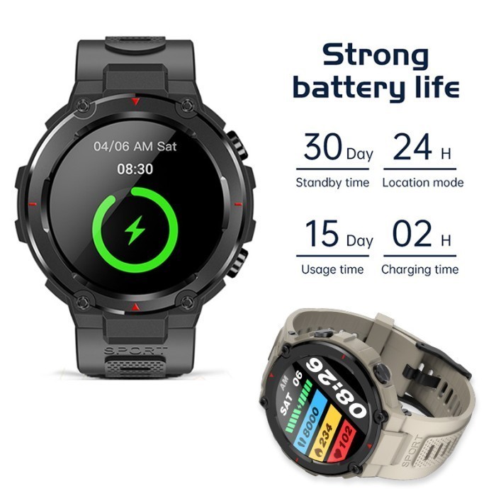 Eyd Navi R Gps Jam Tangan Smartwatch Pria Outdoor Waterproof 3Atm