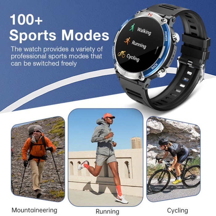 Eyd Cross Smartwatch Ip68 Waterproof Sport Outdoor Smartwatch