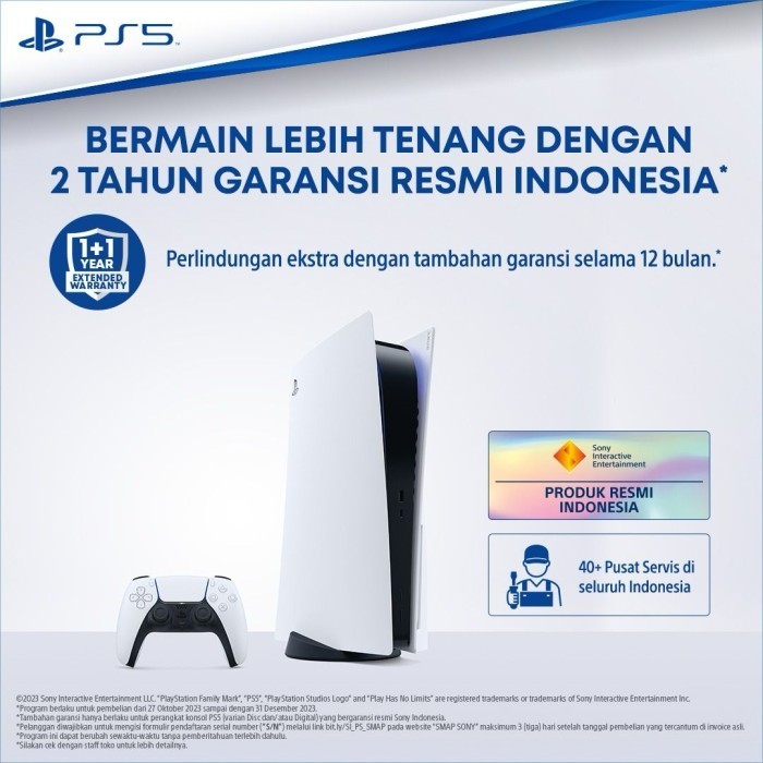 Ps5 Playstation 5 Console Disc Version Garansi Resmi