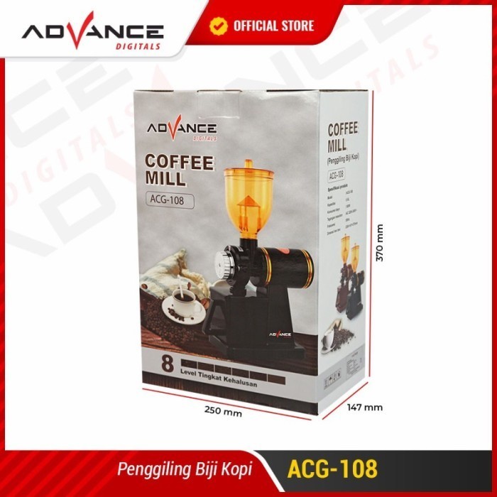 Advance Coffee Mill Grinder Acg-108 Mesin Giling Kopi Elektrik Acg108