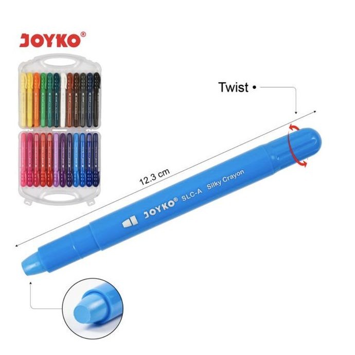 

Silky Crayon Krayon Halus Joyko SLC-A-24 Warna Colors HT