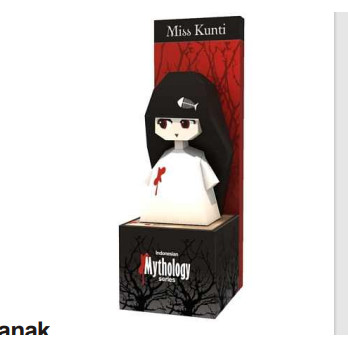 Hantu Kuntilanak & Pocong papercraft miniatur action figure diy kerajinan kertas tangan mainan eduka