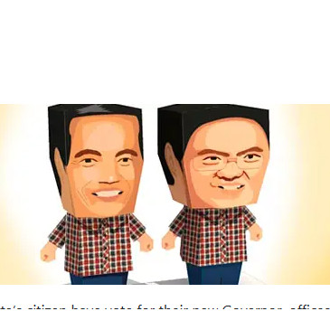 Jokowi Ahok Basuki papercraft miniatur action figure diy kerajinan kertas tangan mainan edukatif edu