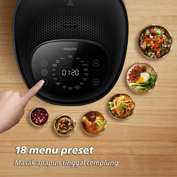 Philips Digital Rice Cooker 5000 Series Hd4539/30 - Induction Heating
