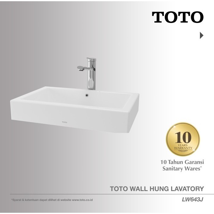 Toto Wastafel Lw643J Wastafel - Wastafel Cuci Tangan - Lavatory