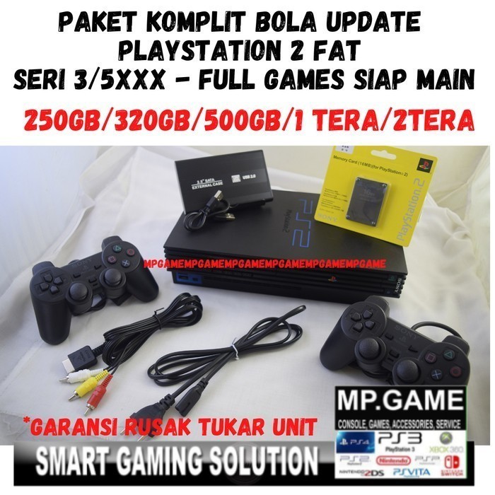 Paket Lengkap Sony Ps-2 Fat Hardisk 2Tera- 250Gb - Mesin Saja