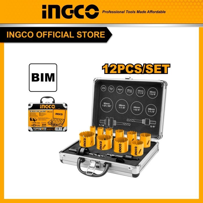 Hole Saw Metal Set Ingco Akh0121