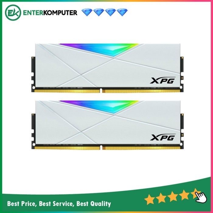 Adata Ddr4 Xpg Spectrix D50 White Version Pc28800 32Gb (2X16Gb) Rgb
