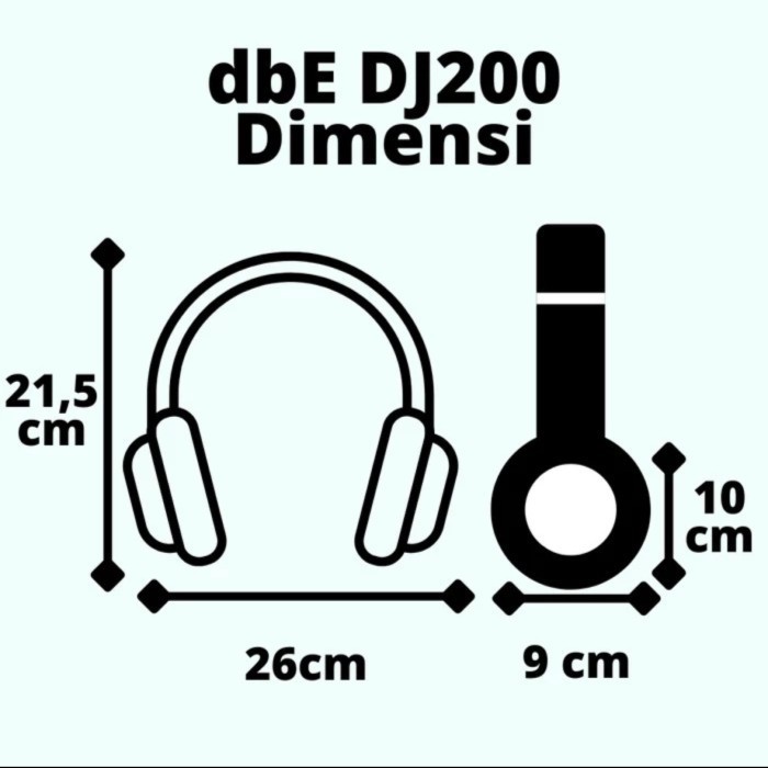 Headphone Dbe Dj200 Microphone Dj 200 High Quality Dj Headset