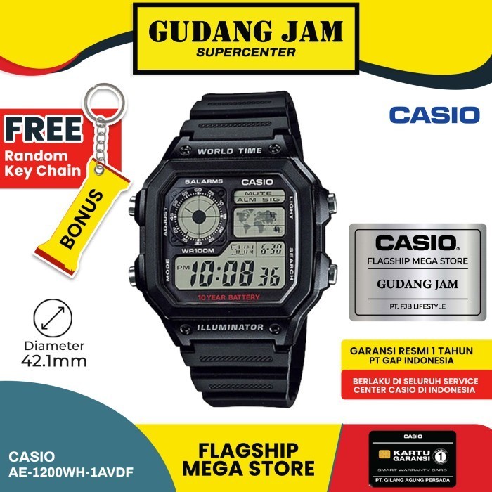 Casio General Ae-1200Wh-1Avdf Ae-1200Wh Ae-1200 Ae1200Wh Ae1200