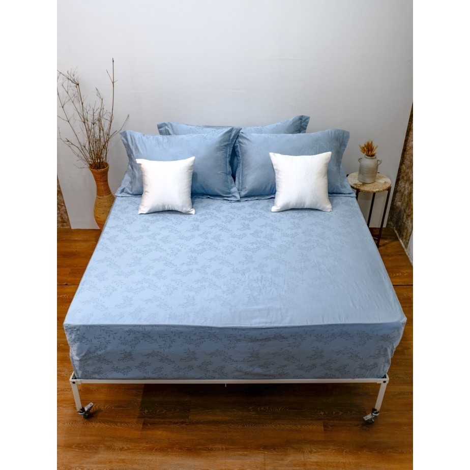 Sprei Katun Jacquard Kingkoil - Teracota Merah Bata