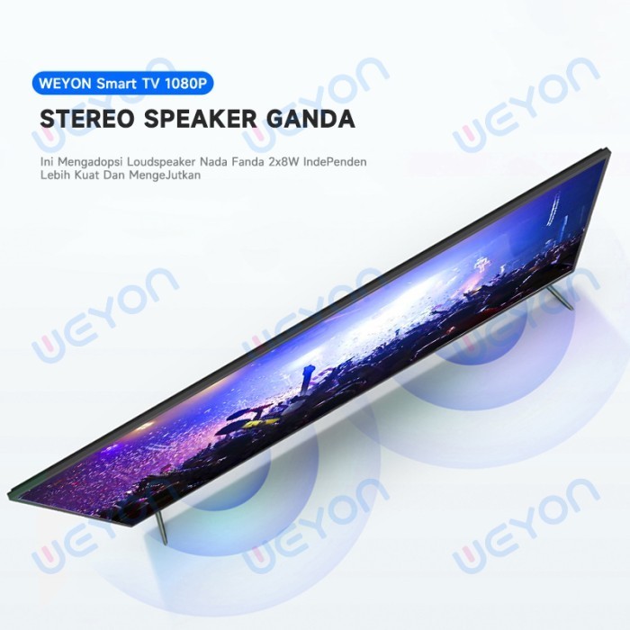 Weyon Sakura 32 Inch Smart Tv Digital Tv Led Fhd Televisi Android 11.0 Termurah Terlaris Promo
