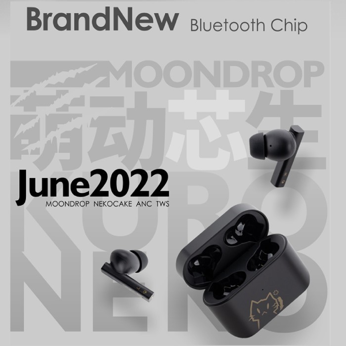 Moondrop Nekocake Kuroneko Anc True Wireless Stereo Earbuds / Tws