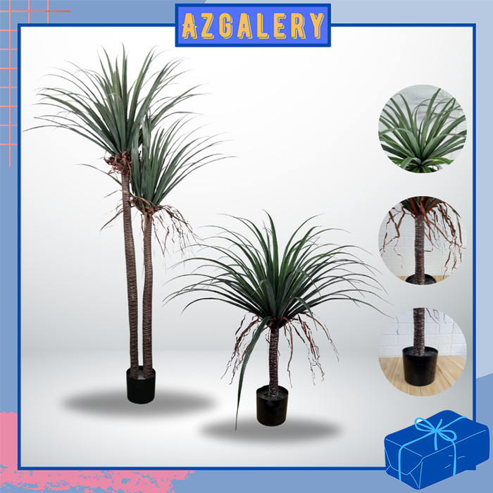 Pohon Besar Dragon Tree Plastik Ornamen Artificial Dekorasi Rumah