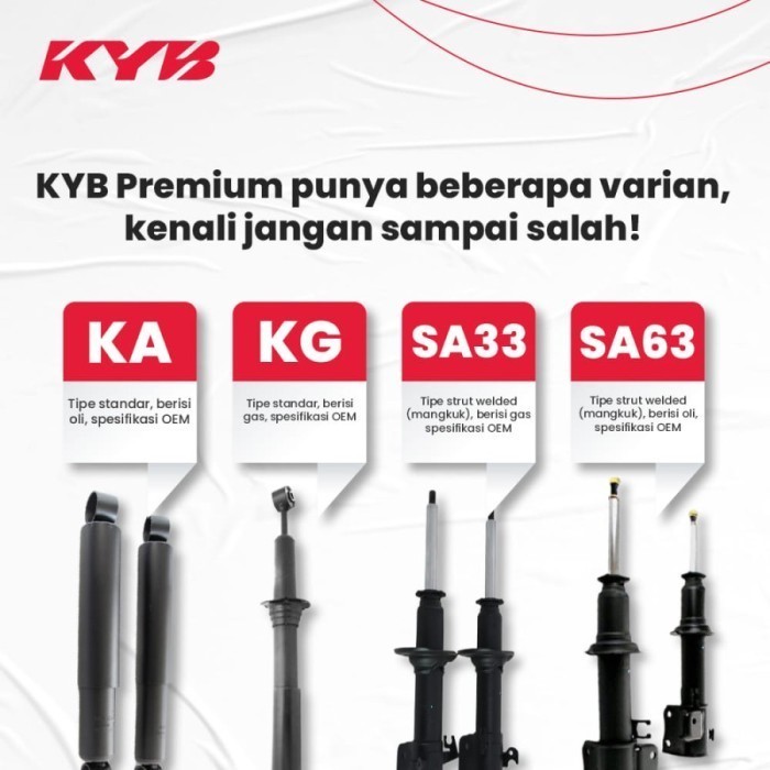 Shock Breaker Kyb / Kayaba Premium Toyota New Yaris Depan 2014-On