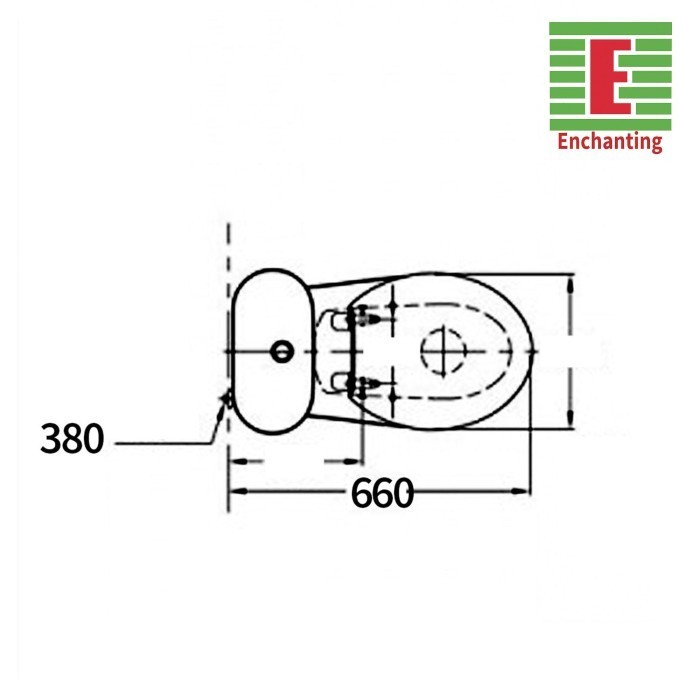 Toilet / Kloset Duduk Europe Enchanting E1333 Termurah Terlaris Promo
