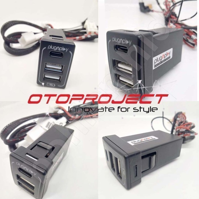Usb Fast Charging New Pajero Sport V2 Otoproject Charger Hp Mobil 3A