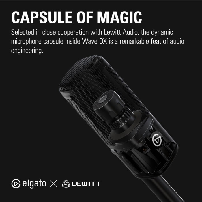 Elgato Wave Dx Dynamic Xlr Gaming Microphone - Garansi Resmi
